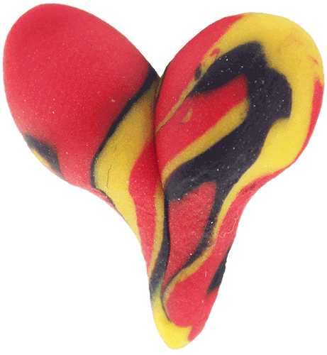 Glücksherz schwarz-rot-gold-1